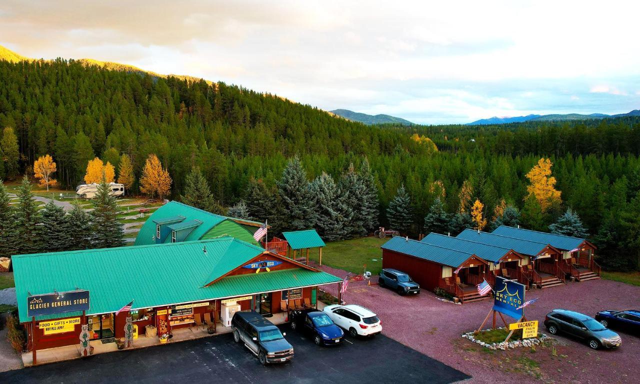 Sky Eco - Glacier General Store And Cabins Coram Exterior photo